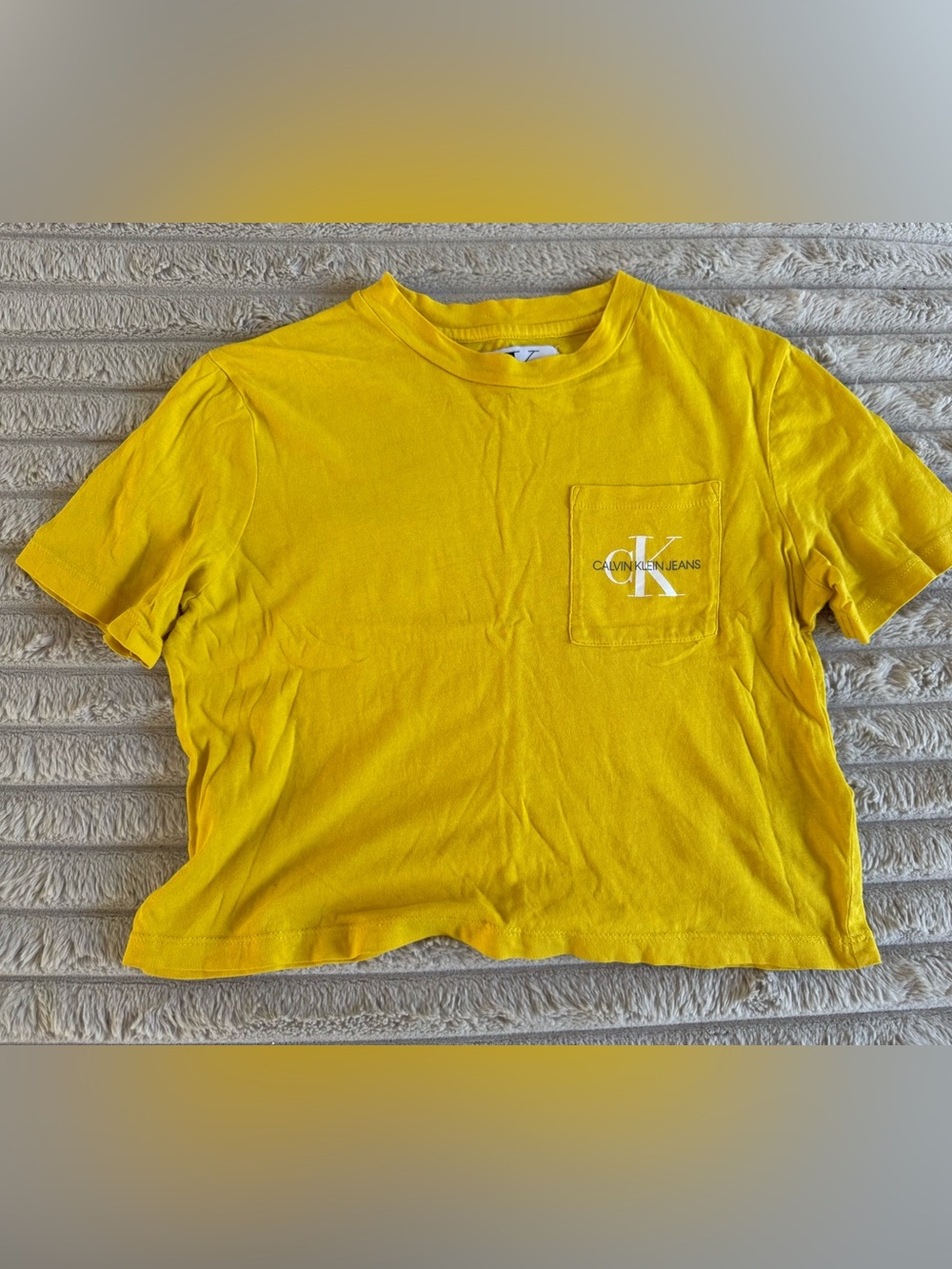 Calvin Klein Jeans Bright Yellow Pocket Tee